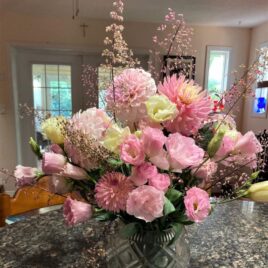 Julies pink birthday bouquet