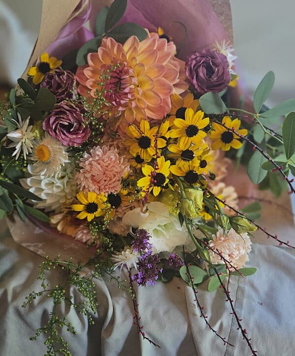 'CLASSIC' Wrapped Hand Tied Bouquet - Image 4