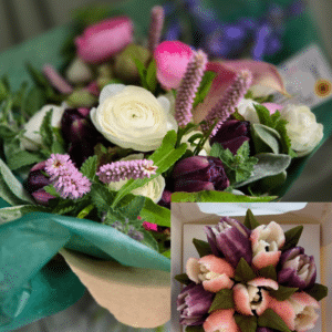 Mothers Day Signature Bouquet + single cupcake